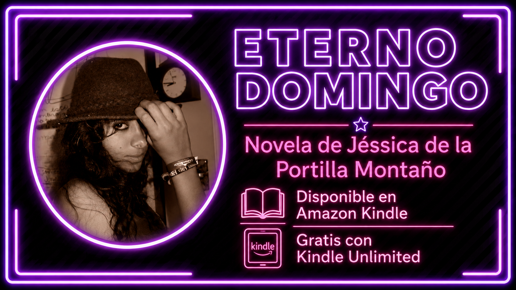 Eterno Domingo, novela de Jéssica de la Portilla Montaño, escritora mexicana y autora de La Niña TodoMePasa dice, disponible en Amazon Kindle y gratis con Kindle Unlimited.